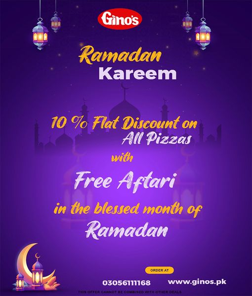 Gino's - Ramadan Offer