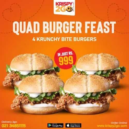 Krispy2GO - Quad Burger Feast
