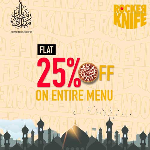 Rocker Knife Pizza - Ramadan Deals